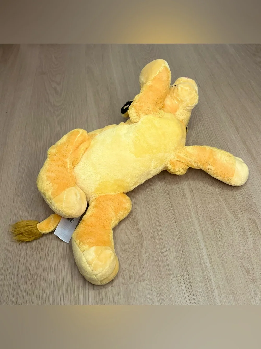 Disney Yellow Simba Cub Plush with Pink Nose - Lion King